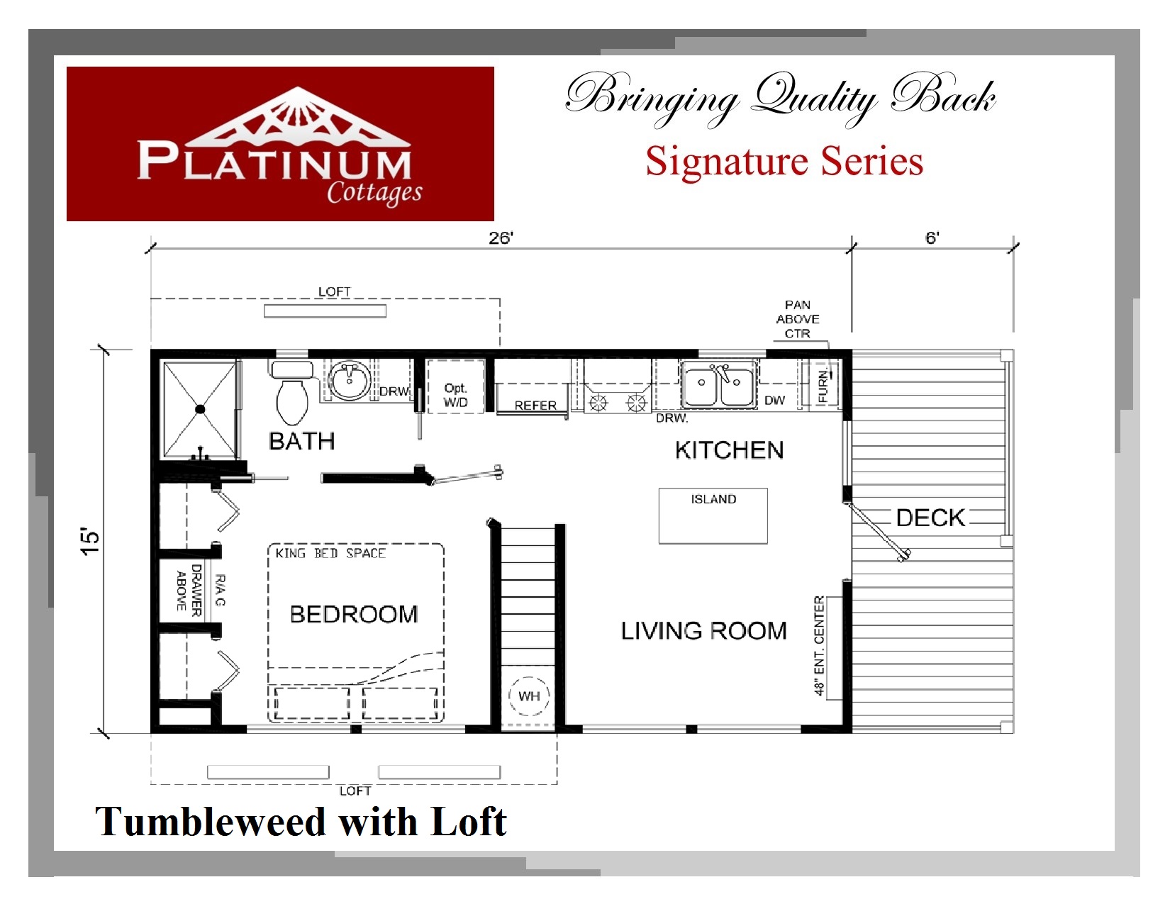 576FPSL Tumbleweed w-Loft Floor Plan